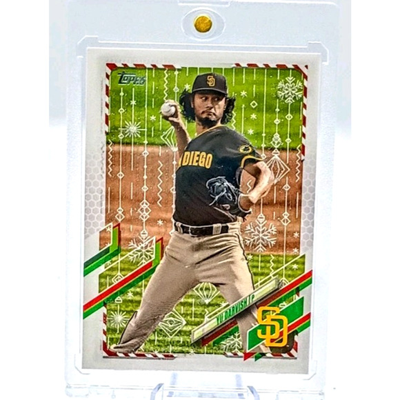 2021 Topps Holiday - Yu Darvish San Diego Padres #HW132 - Picture 3 of 5